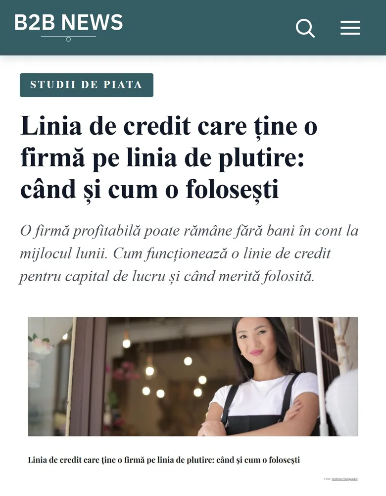 Kappa Finance article in B2B News